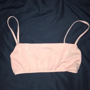 Rose gold pink cheeky bikini set